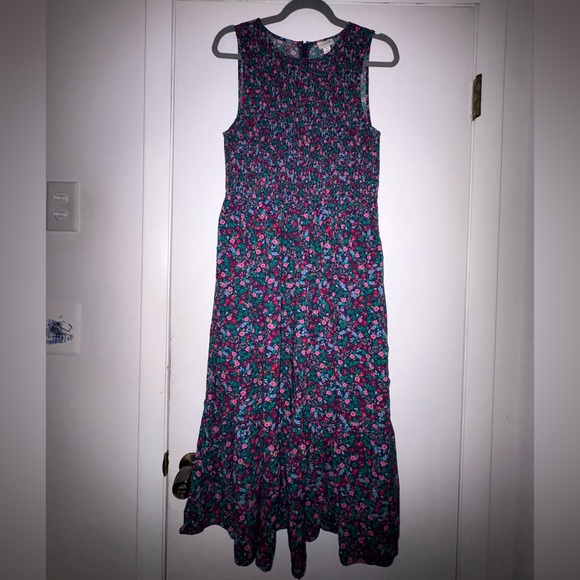 🌸 J.Crew Floral Smocked Midi Dress | NWT | Size Small 🌸 - Picture 5 of 7